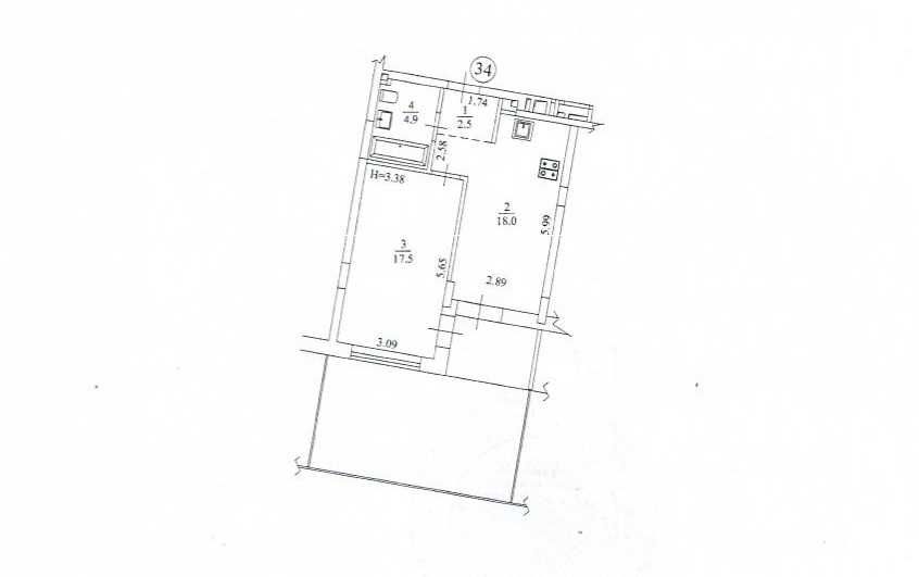 ВЛАСНИК. ВИДОВА З ДВОРИКОМ. Park Lake City 1к-51,2м2