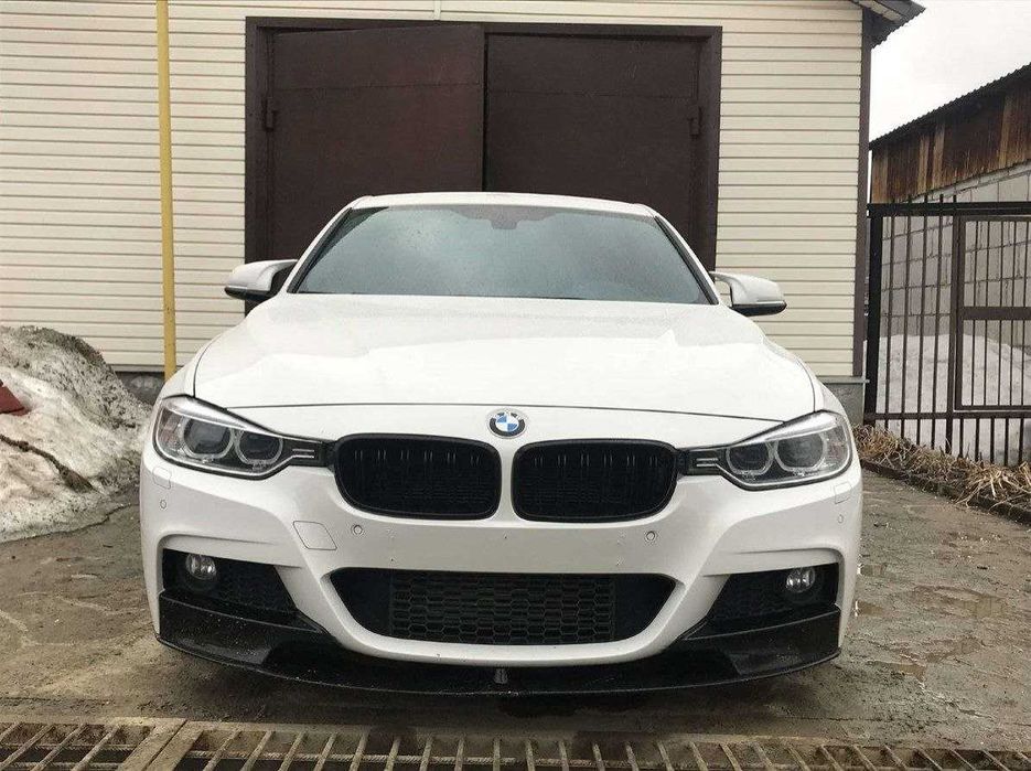 Накладка бампера юбка M performance BMW 3 series F30 F31 ABS пластик