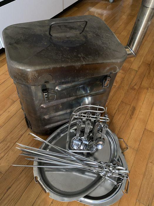 Печь сборная для пикника в комплекте бу