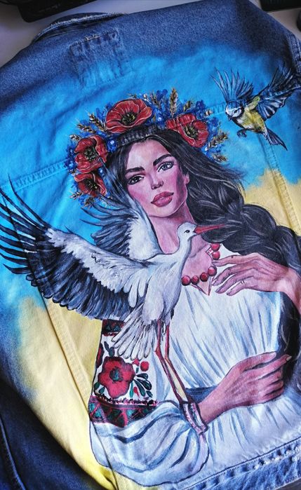 Розпис одягу джинсовок, сумок, взуття картини  портрети