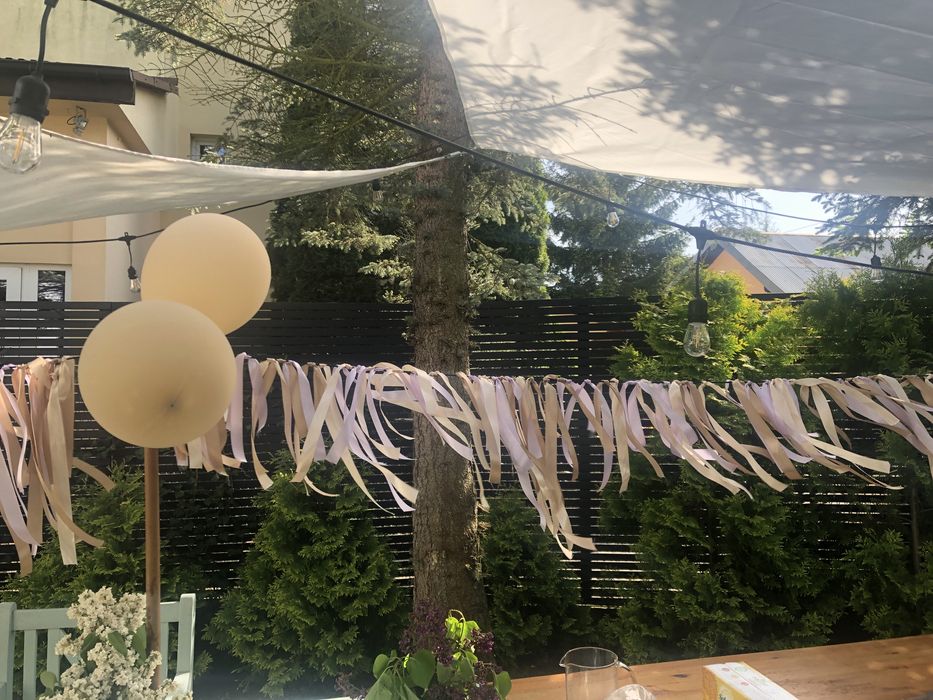 Dekoracja Komunia, wesele, urodziny, girlanda, ogród,