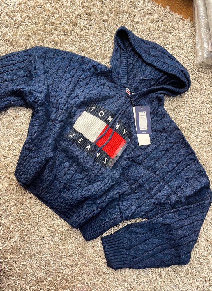 Вʼязаний светр з капюшоном Tommy Hilfiger