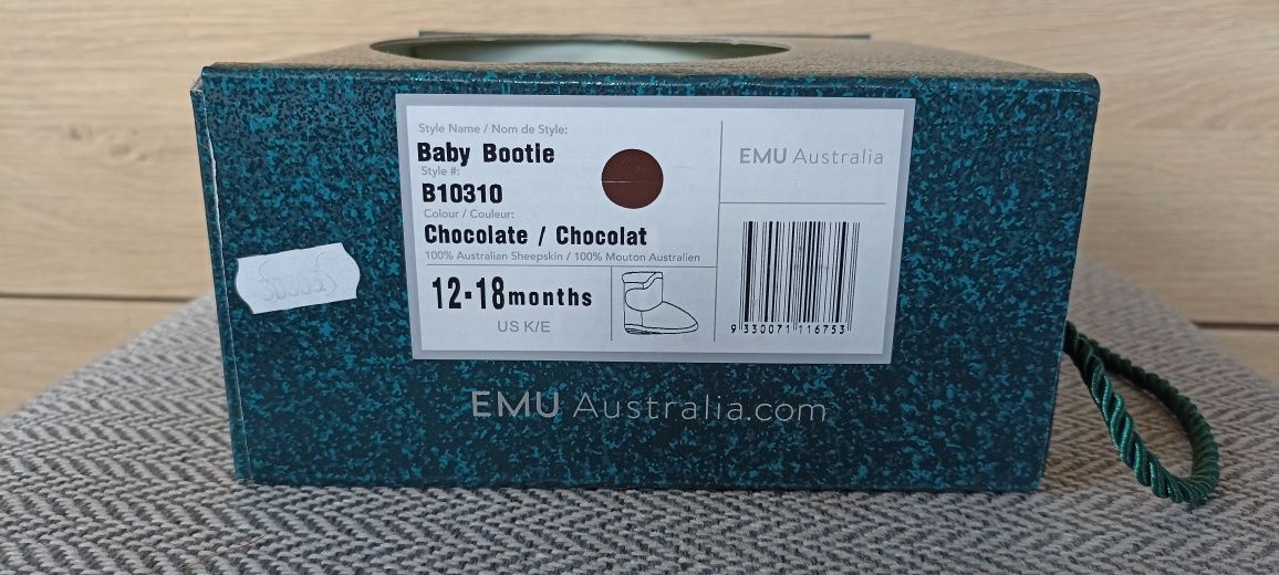 Emu buty niechodki Baby Bootle rozmiar 12-18 miesięcy Chocolate