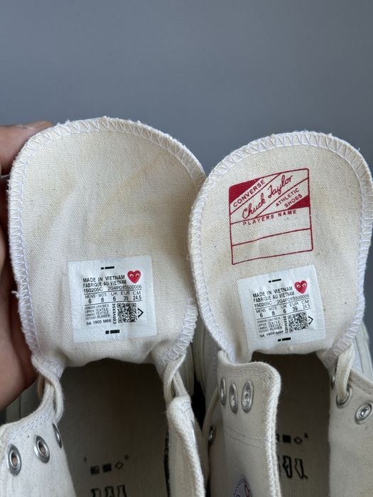 Кеды Converse Play Comme Des Garcons женские высокие (оригинал)