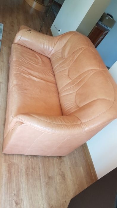 Sofa wypoczynek kanapa skóra naturalna