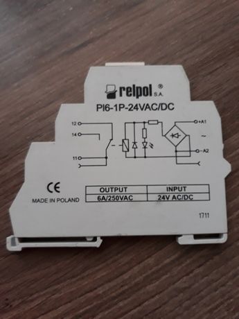 Интерфейсное реле RELPOL PI6- 1P-24VAC/ DC ( НОВЫЙ)