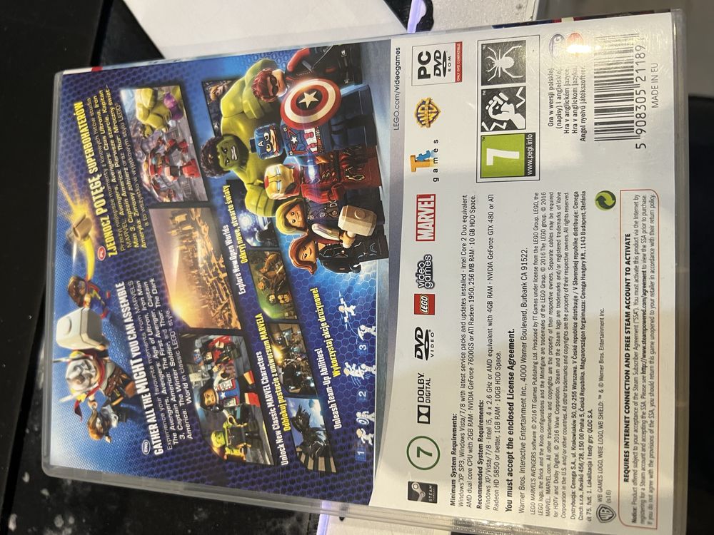 Lego avengers na komputer PC plyta