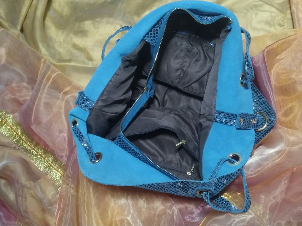 Bolsa azul padrão Cobra