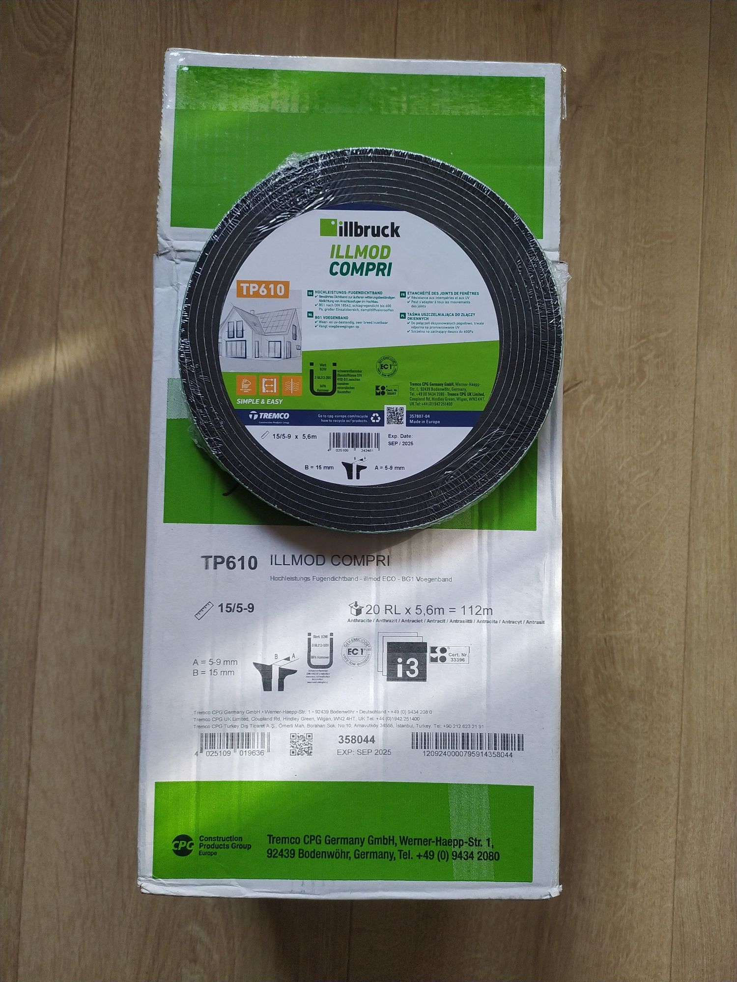 Taśma Rozprężna illbruck TP610 20/5-9x5.6 m. Nowa