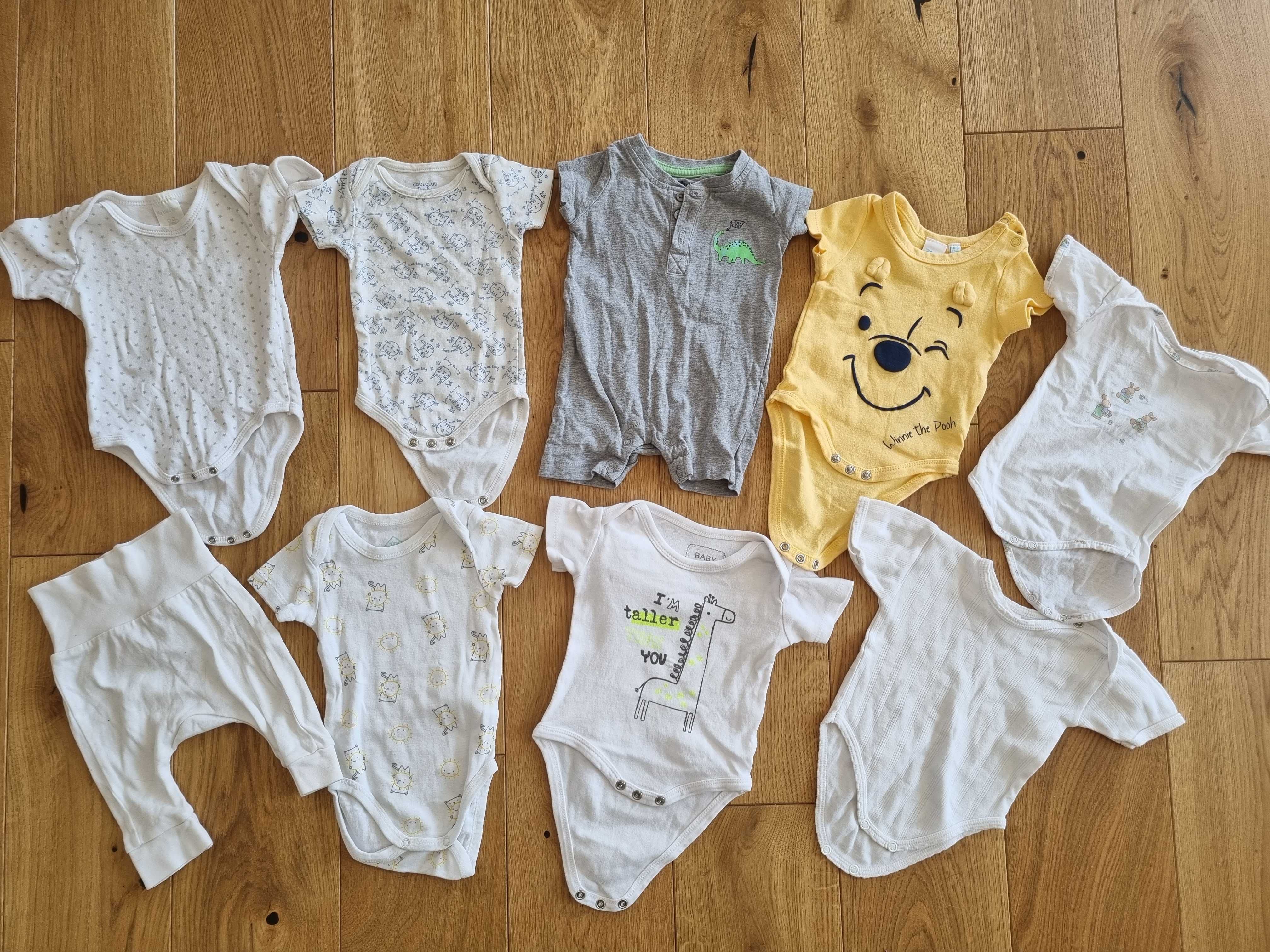 Paka ubrań niemowlęcych letnich 56/62