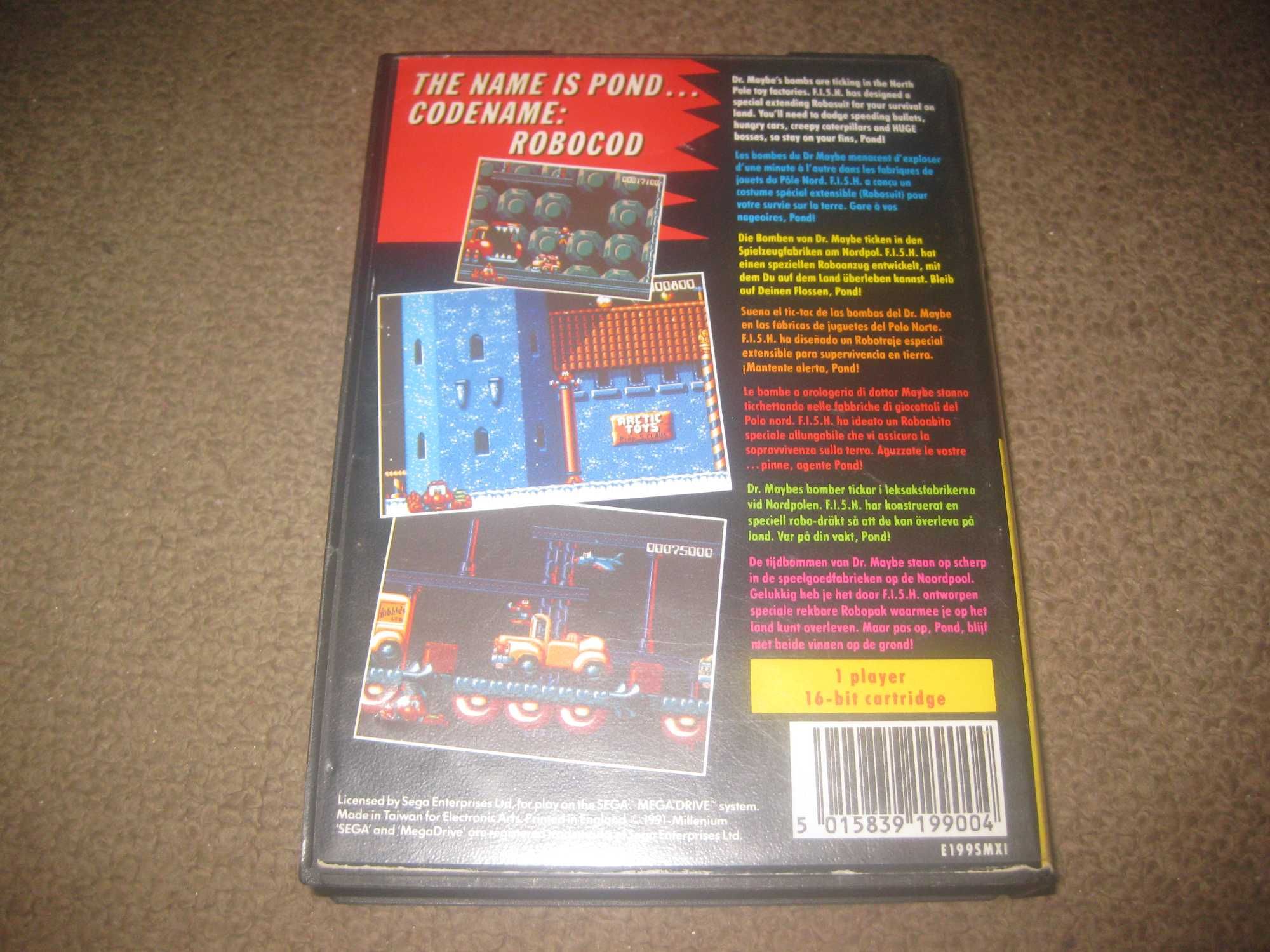 Jogo "James Pond II Codename: Robocod" para Sega Mega Drive