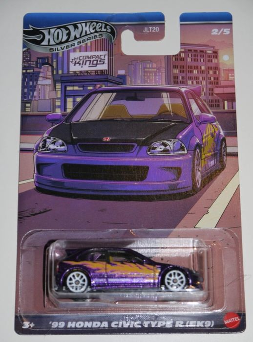 '99 Honda Civic Type R (EK9) Compact Kings Hot Wheels Silver Series