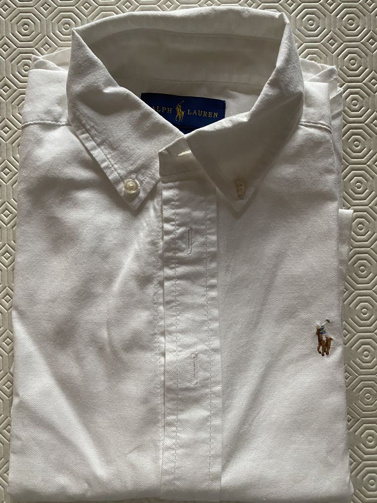 Camisa branca, tamanho 7, Polo Ralph Lauren