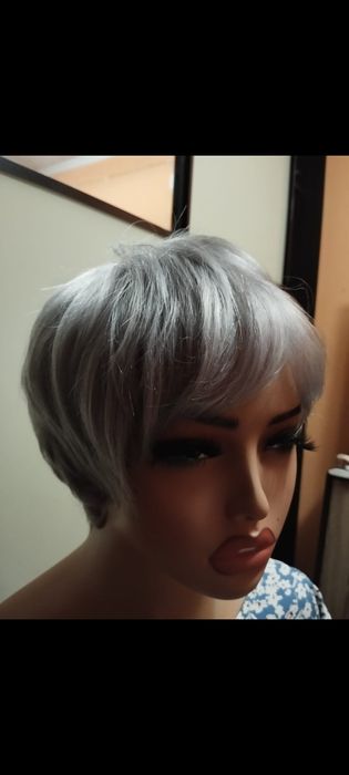 Парик 100%натуральный волос лёгкий удобный