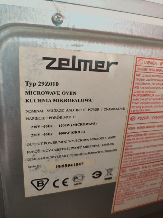 Mikrofalówka Zelmer 29Z010