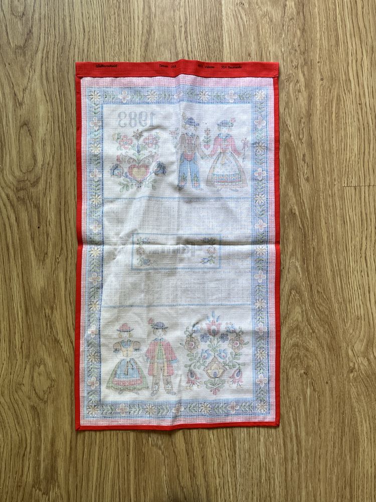 Vintage kalendarz kolekcjonerski 1983 ścierka ściereczka retro