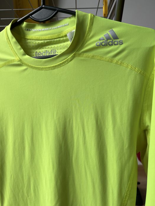 Adidas techfit Compression bluzka z długim rękawem roz.L z lajkry