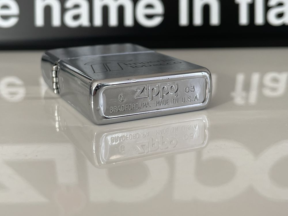 Zapalniczka Zippo 2003 Imperial Tobacco, Brushed Chrome