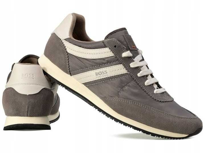 Hugo Boss buty męskie sportowe Hugo Boss Medium Grey rozmiar 41