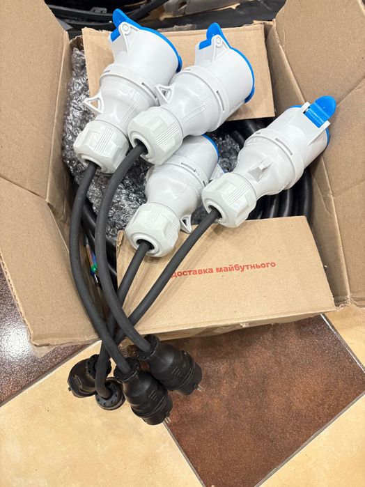 Подовжувач елект 1 гніздо із заземл 16А 3.5 кВт 15 м, підх для ел моб.