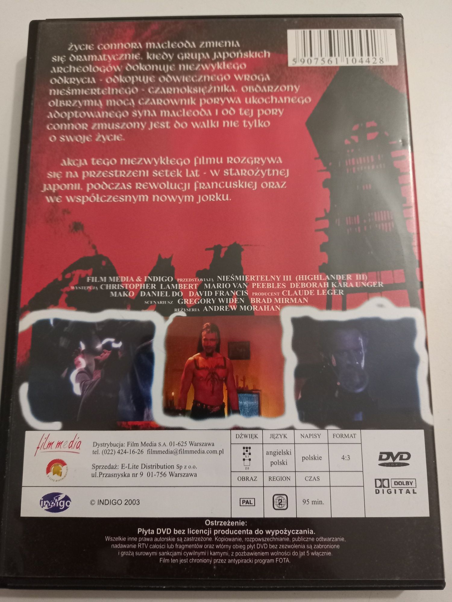 Film Nieśmiertelny III DVD Video