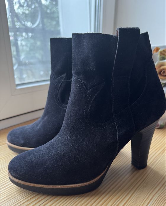 Жіночі замшеві чоботи , черевики , ботинки , Paul Green (оригінал)