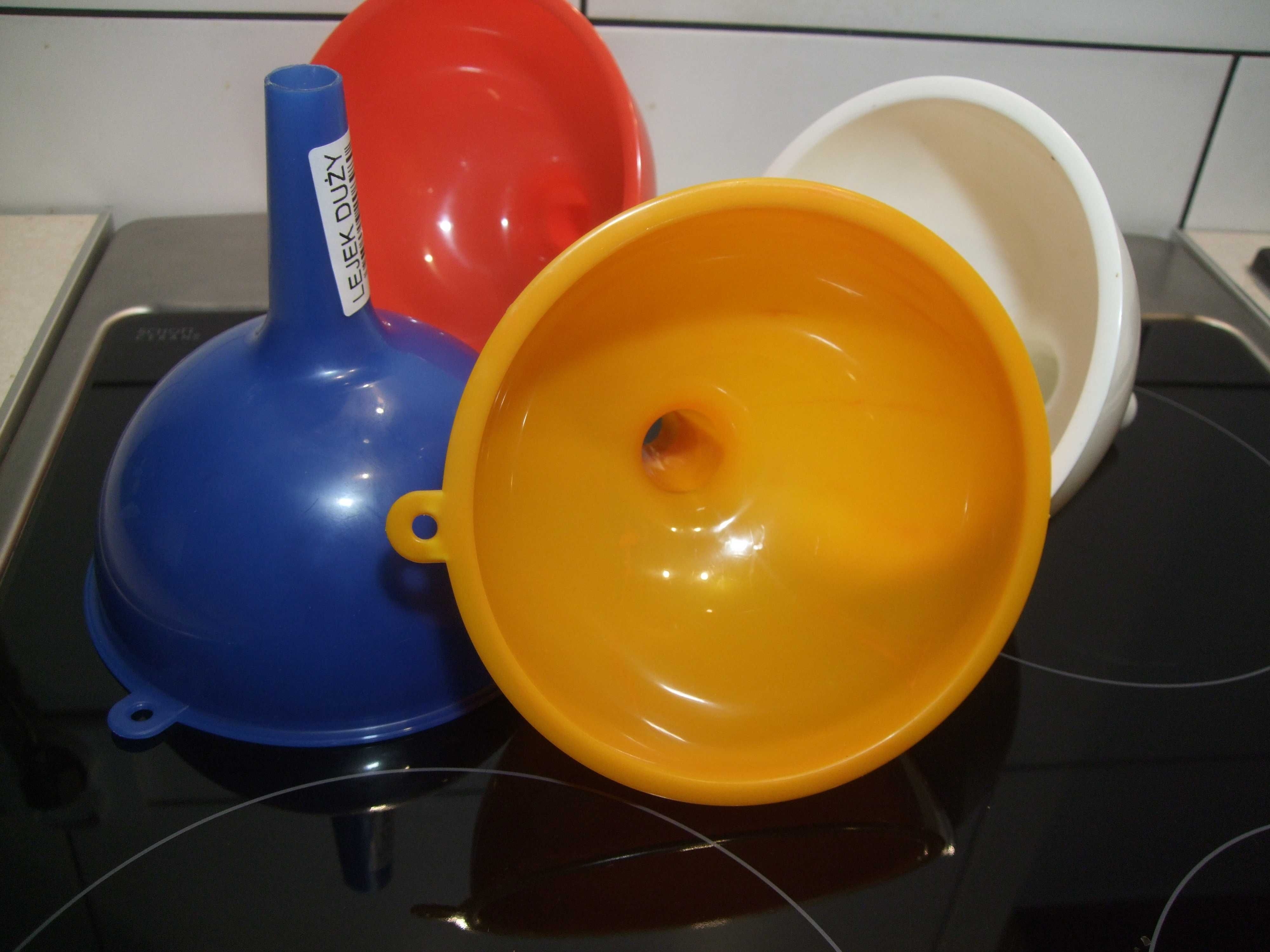 DUŻY LEJEK 16 cm UNIWERSALNY Plastikowy Kuchenny SOLIDNY Gruby XXL