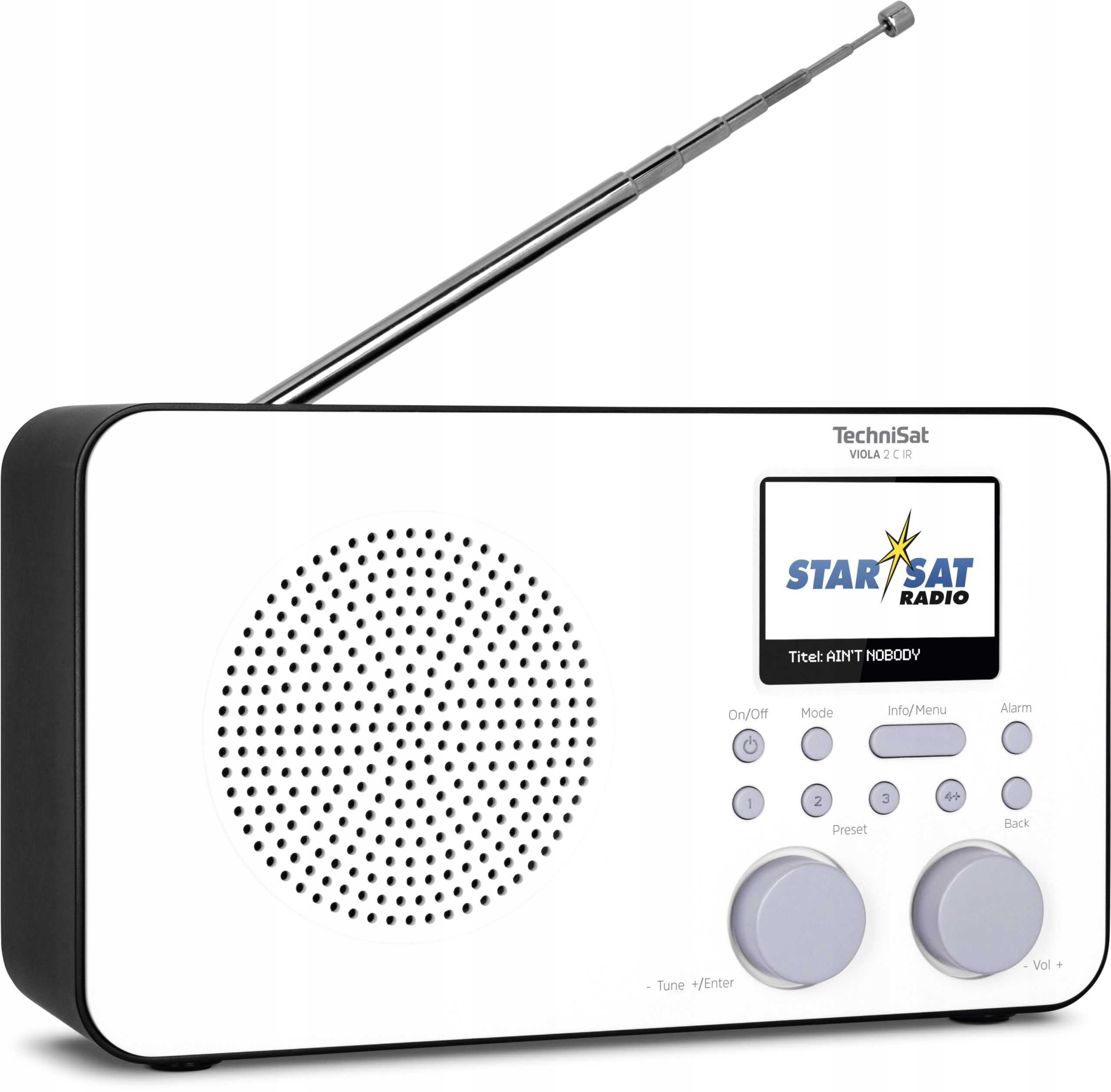 uszkodzony radio sieciowo-bateryjne dab+, fm technisat viola 2