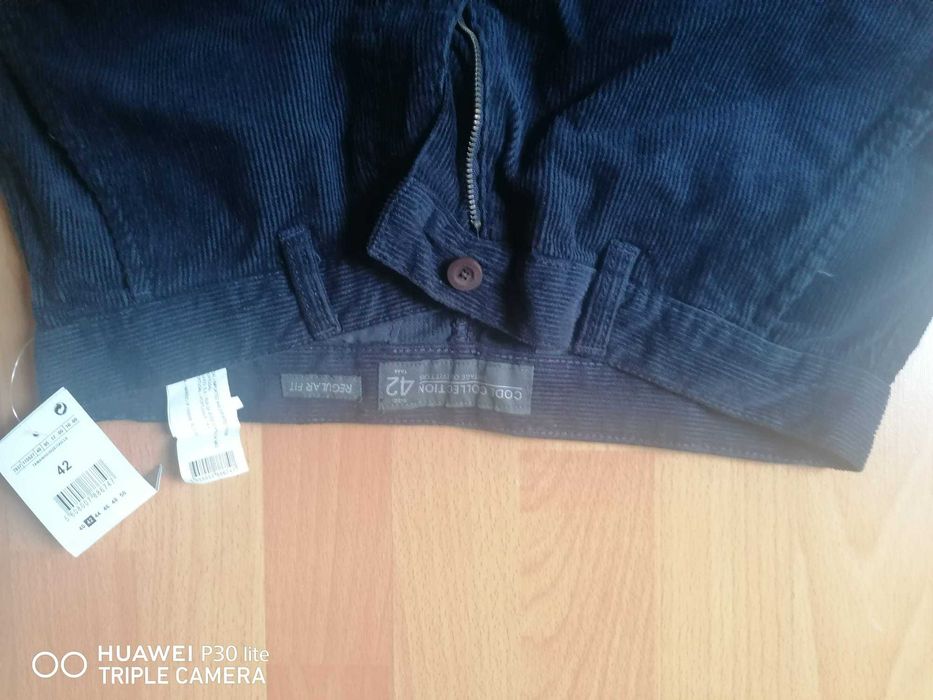 calças bombazine azuis novas