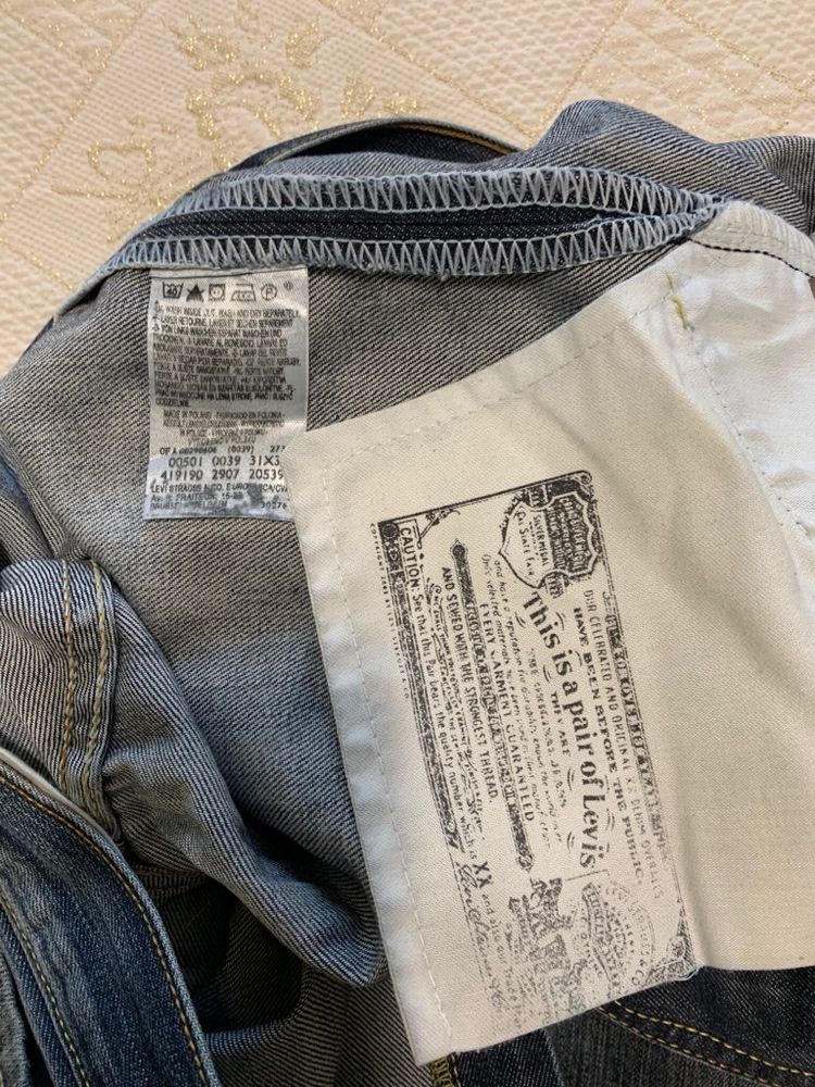 Джинсы Levis 501 ( Levi Strauss) оригинал , размер W31 L32