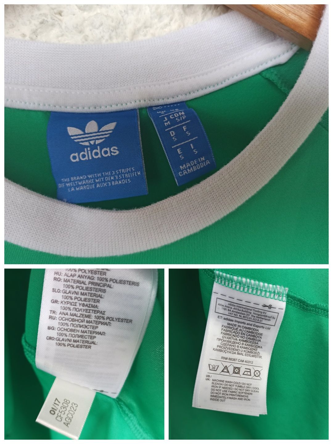 Футболка Adidas s з полосами на рукавах Адідас originals
