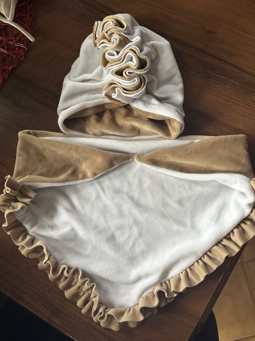 Turban z chusta dla dziewczynki 1-3 lata