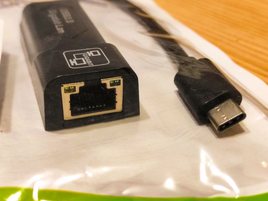 Adaptador Ethernet RJ45 USB Type-C Gigabit (NOVO)