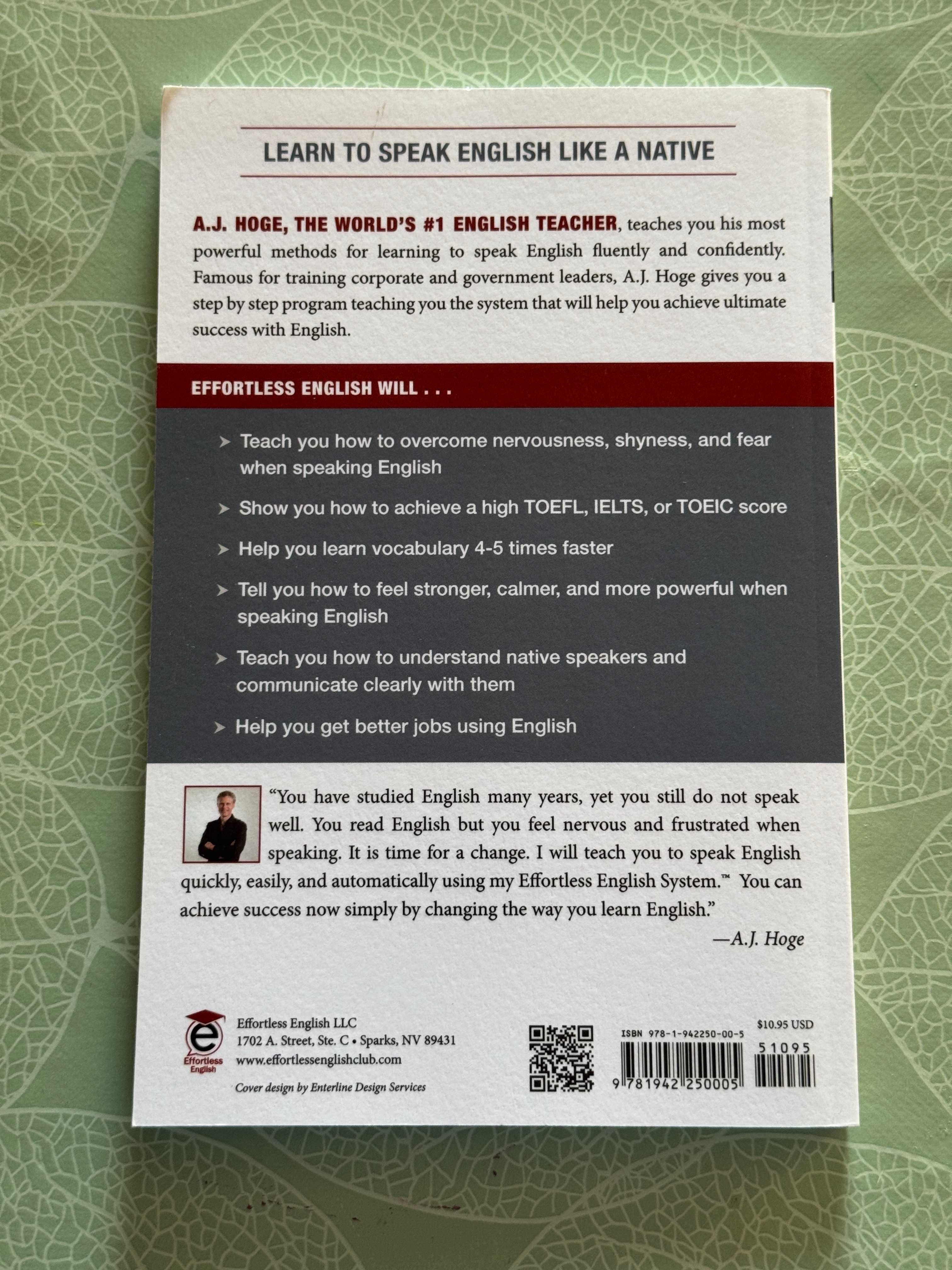 Książka Effortless English: Learn to Speak English Like a Native