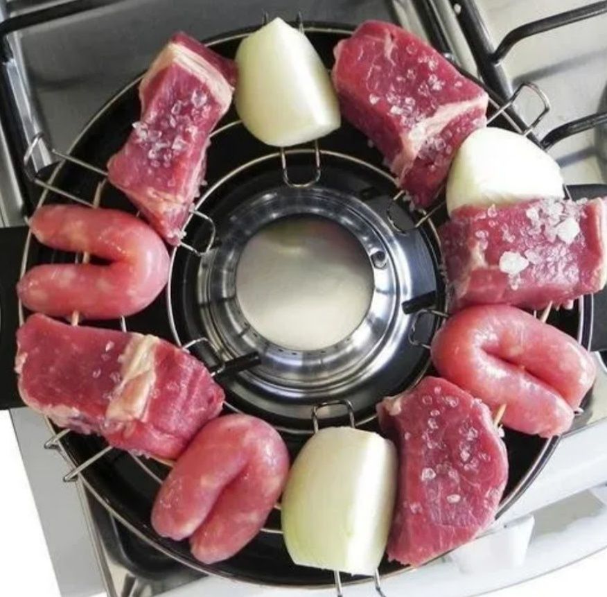 Churrasqueira Grill  Portátil  Fogão a Gás