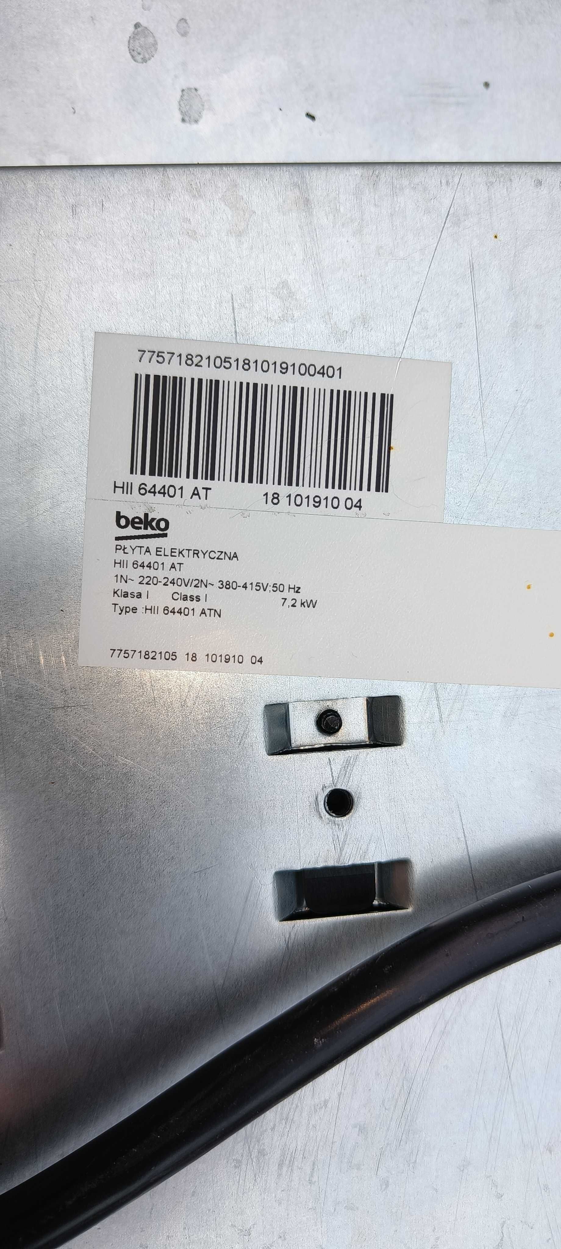 Beko 64401 AT  Płyta do zabudowy Indukcyjna 60 cm