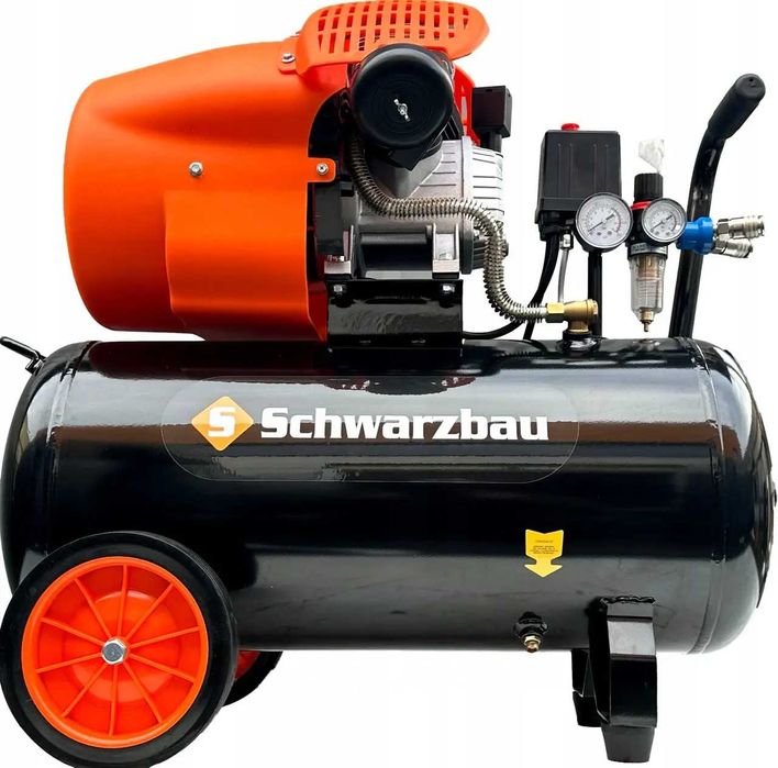 Компресор повітряний Schwarzbau 50л 3.3 кВт 10 атм 530 л/хв компрессор