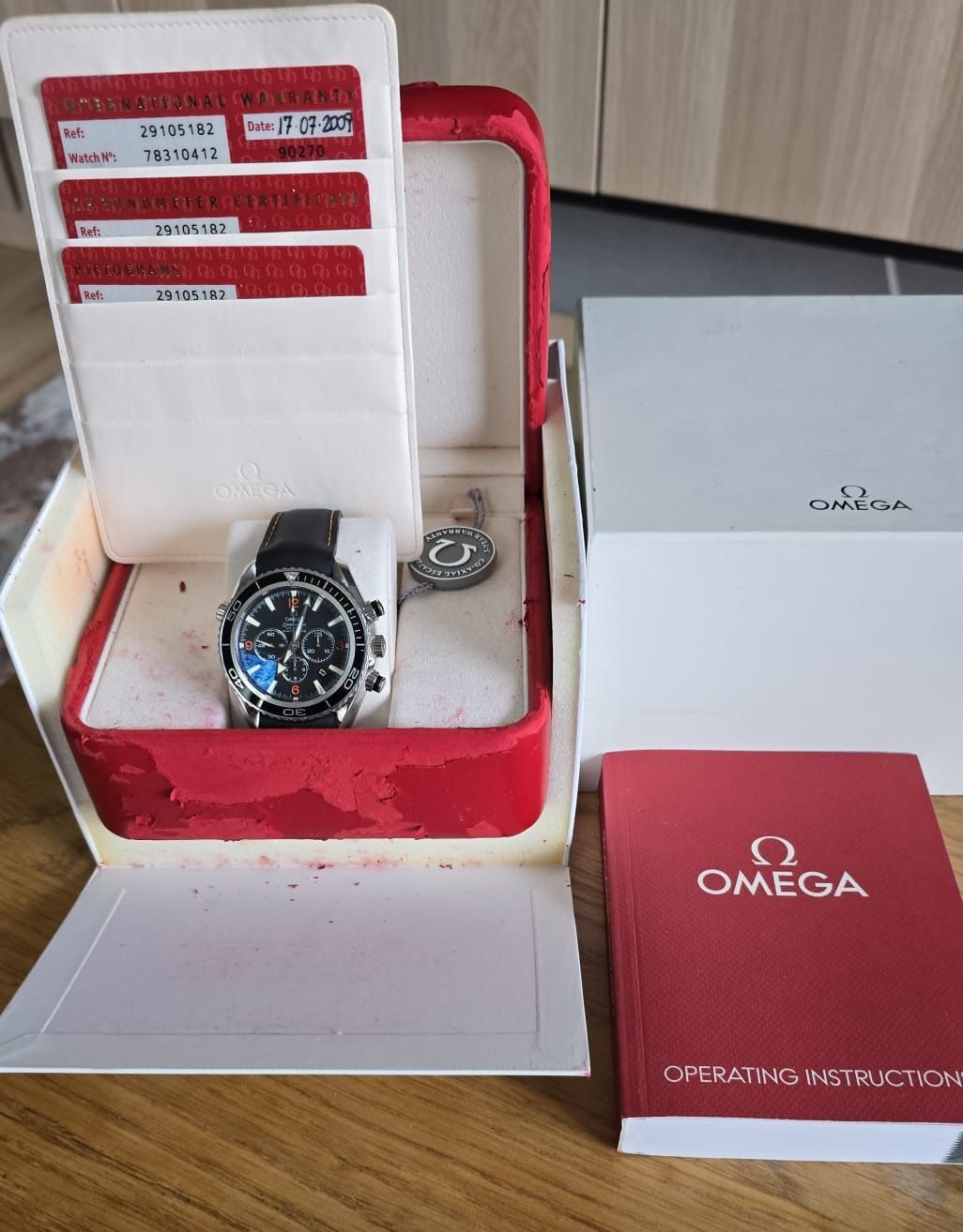 Omega seamaster planet ocean chrono 600m full set