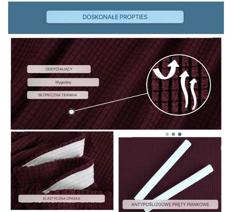 Rozciagliwa narzuta na fotel