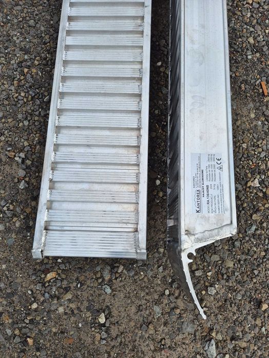 Najazdy aluminiowe DO MINIKOPAREK 4m/3800kg udźwig, DOSTAWA 1-2 dni