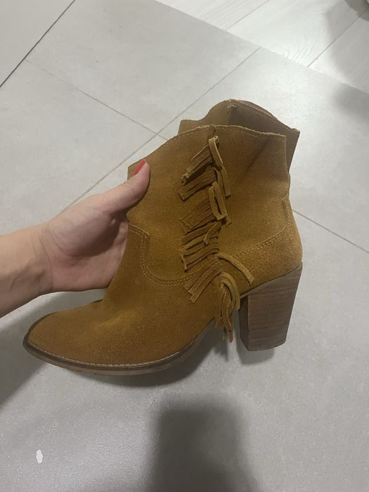 Казаки замшеві натуральна замша 38