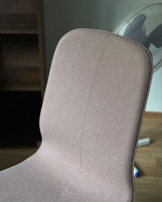 IKEA LANGFJALL krzesło obrotowe bez podłokietników RÓŻOWY