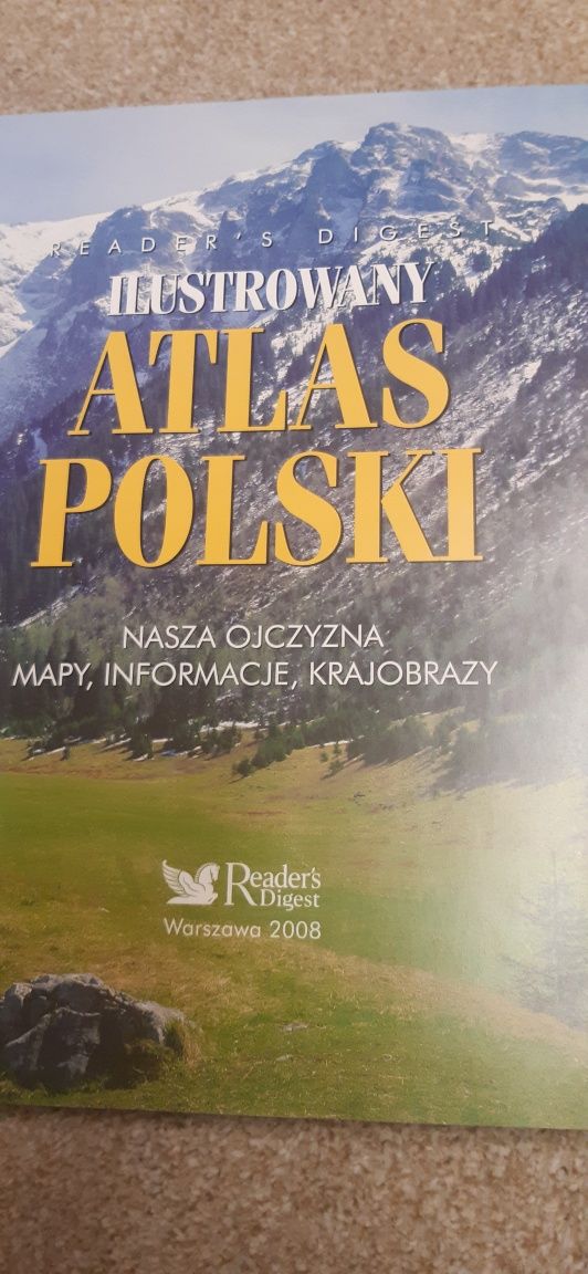 Piękny, duży atlas Polski