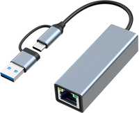 Adapter USB-C/USB na Ethernet Omivine