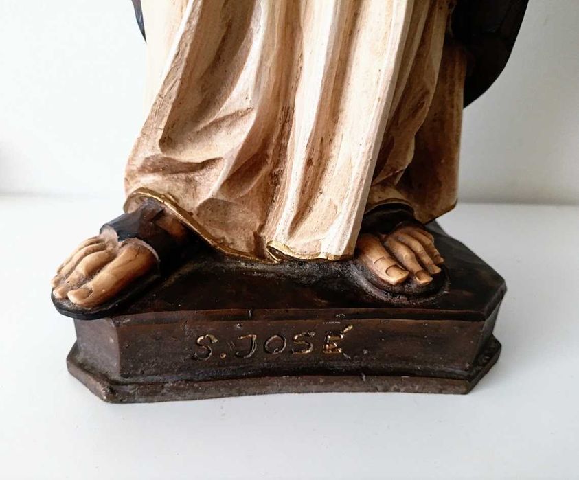Antiga estátua religiosa de São José 58cm séc. XX