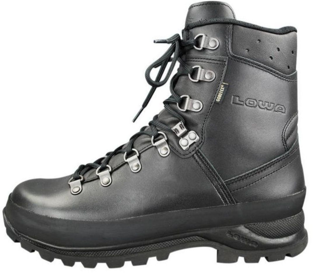 Buty Lowa Mountain Boot GTX Black Gore-Tex czarne górskie wojskowe