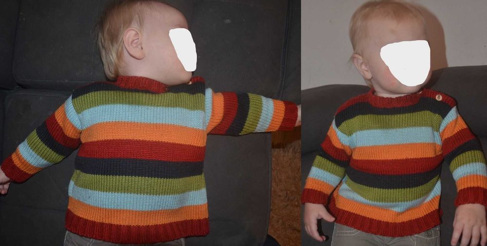 Zimowy zestaw ubranek rozm.74- 7szt