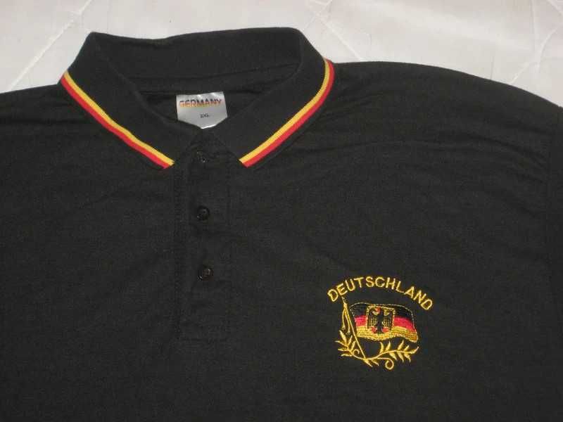 T-shirt koszulka polo krótki rękaw Niemcy Deutschland 2XL XXL flaga