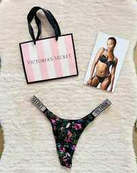 Victoria’s Secret nowe stringi M shine strap oryginalne metka logo