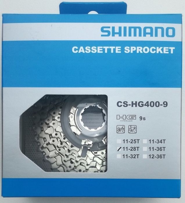 Kaseta Shimano 9rz 11-28T CS-HG400 Alivio Oryginał